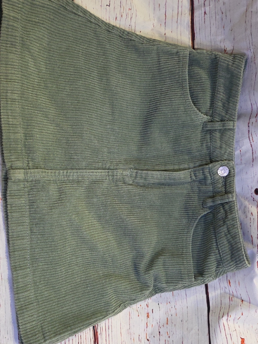 Forever 21 Olive Green Corduroy Skirt